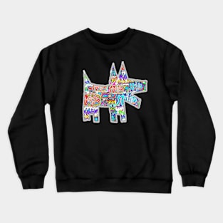 Dog Puppy Graffiti Urban Pop Crewneck Sweatshirt